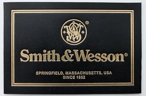 PISTOL GUN PRESENTATION DISPLAY CUSTOM CASE BOX SMITH WESSON LABEL 1905 39 1917 - Picture 1 of 3