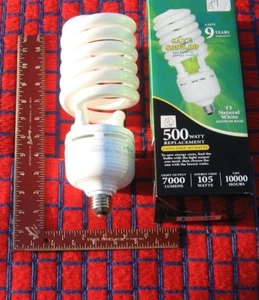 NEW GROW LIGHT BULB 105w plant fluorescent 5000K Full Spectrum CFL 7000 lumen - Picture 1 of 4