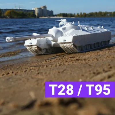 1/16 3d printed RC tank US T28 Super Heavy Tank - Image 1 of 4