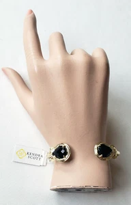 Nuevo con etiquetas Brazalete Kendra Scott Andy Dorado en Negro - Imagen 1 de 6