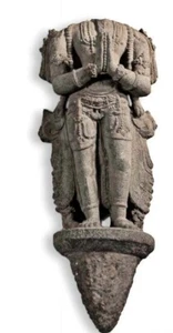 Hindu Chola Dynasty Granite Figure of Agni The Fire God - Picture 1 of 12
