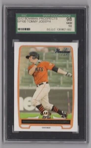 2012 Bowman Prospects Tommy Joseph BB SGC 10 San Francisco Giants #BP100 - Picture 1 of 2