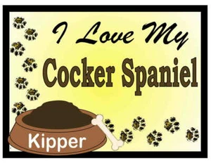 COCKER SPANIEL PERSONALIZADO I Love My Cocker Spaniel IMÁN - Imagen 1 de 1