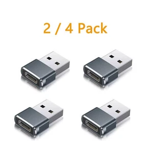 For Apple iPhone 15 14 13 12 11 Pro Max USB A 2.0 Male to Type C Female Adapter - Picture 1 of 11