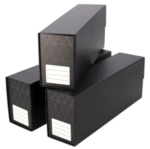 Pack of 3 BCW Black QuickFold Graded Trading Card Storage Boxes - Picture 1 of 5