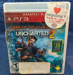 Uncharted 2 AMONG THIEVES GOTY ED PS3. SONY PLAYSTATION 3. WITH CASE + BOOK - Picture 1 of 4