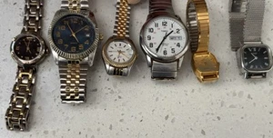 Jules Jurgensen Ladies Quartz Timex Guess Others Mens Womens Watch Lot - Picture 1 of 18