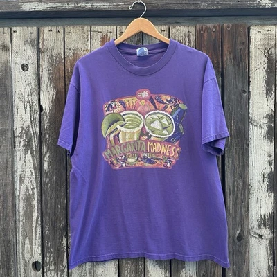Vintage90s Chili's Grill Bar Restaurant Margarita Madness 1998 T-Shirt Hanes - Image 1 of 4