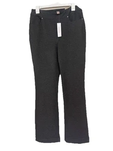 Chico’s fabelhaft schlankmachende Ponte Bootcut schmale Hose 0,5 6 grau anthrazit neu mit Etikett - Bild 1 von 5
