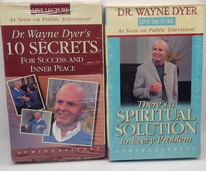 Lot Of 2 Dr. Wayne Dyer Audio Cassettes Secrets For Success Spiritual New! - Picture 1 of 2