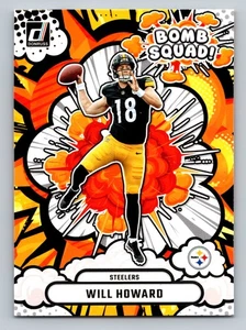 Will Howard 2025 Donruss #BS-WHD Bomb Squad Pittsburgh Steelers - Bild 1 von 2
