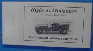 MA HO/HOn3 JORDAN HIGHWAY MINIATURES 360-237 AMERICAN LAFRANCE FIRE TRUCK KIT - Picture 1 of 1