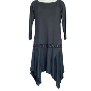 Vestido Silence & Noise Cintura Caída Nuevo con Etiquetas Talla L Gris Oscuro Hada Grunge Lagenlook - Imagen 1 de 13