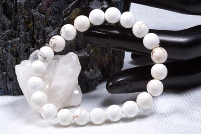 Edelstein Armband Magnesit | 8mm Kugelarmband - Bild 1 von 2