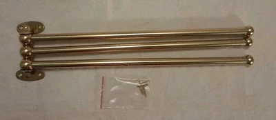 Brass 3 Bar swing Towel Bar - Image 1 of 2
