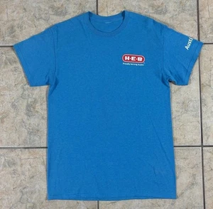 Camiseta azul mediana HEB Grocery Store TEXAS Austin Grocery Store - Imagen 1 de 5