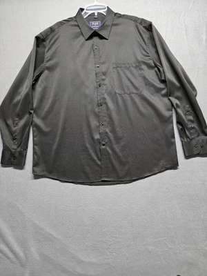 Flex Luxury Collection Mens 2XL Black Long Sleeve Button Up - Image 1 of 4