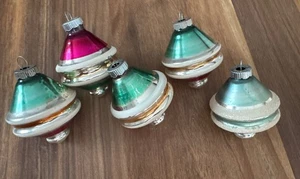 5er Set Vintage Shiny Brite Atomic Weihnachtsschmuck EUC - Bild 1 von 6