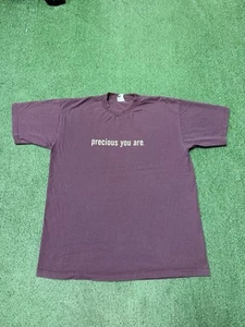 Vintage 90s Alanis Morissette "Precious You Are" Shirt Size XL Plum Purple MARK - Picture 1 of 10