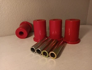 Prothane 64075 RED Control Arm Bushing Kit 67-73 MUSTANG 2 7/8" by 2 1/4". 4 Lot - Picture 1 of 5