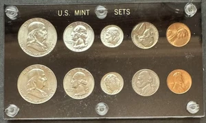 1957 P&D AU/UNC Mint Set in Capital Plastic Holder Free US Shipping - Picture 1 of 3