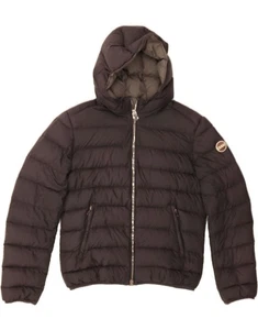 COLMAR Womens Oversized Hooded Padded Jacket IT 42 Small Black Polyester BB10 - Picture 1 of 7