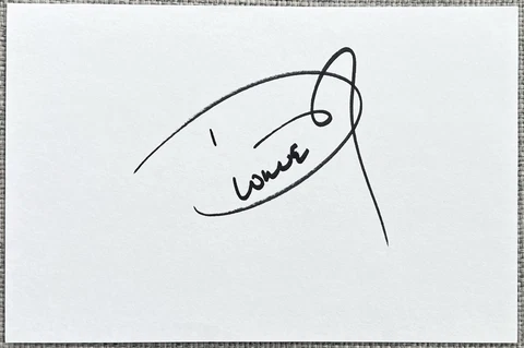 Dionne Warwick Signed In Person 4x6 Index Card In Top Loader - Authentic Cover