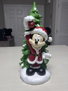 DISNEY Mickey Mouse Statue Christmas Tree Resin Figurine Figure Decor - Picture 1 of 7