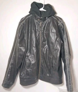 Arizona Jean Company Motorrad Bomberjacke Herren Medium gestreift Kunstleder - Bild 1 von 9