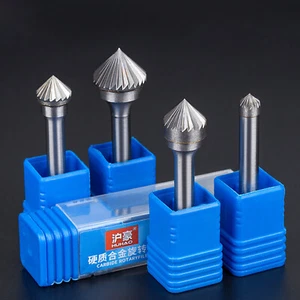 90° Rotationsfeile Hartmetall Gratschleifen 6mm Schaft Metallschleifwerkzeug - Picture 1 of 11