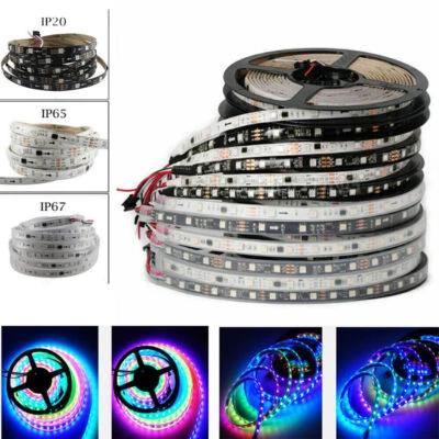 WS2811 Addressable Dream Color 1M 5M 300Led 5050 RGB Pixel LED Strip Light DC12V - Image 1 of 4