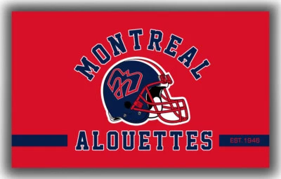 Montreal Alouettes Football Team Memorable Flag 90x150cm3x5ft Best Helmet Banner - Image 1 of 4