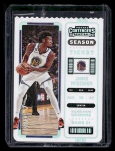 2022 Contenders #41 James Wiseman Ticket Stub /33 Warriors