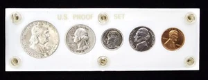 1953-P US PROOF SET - 90% SILVER COINS IN CAPITAL HOLDER SOME CAMEO!! - Picture 1 of 7