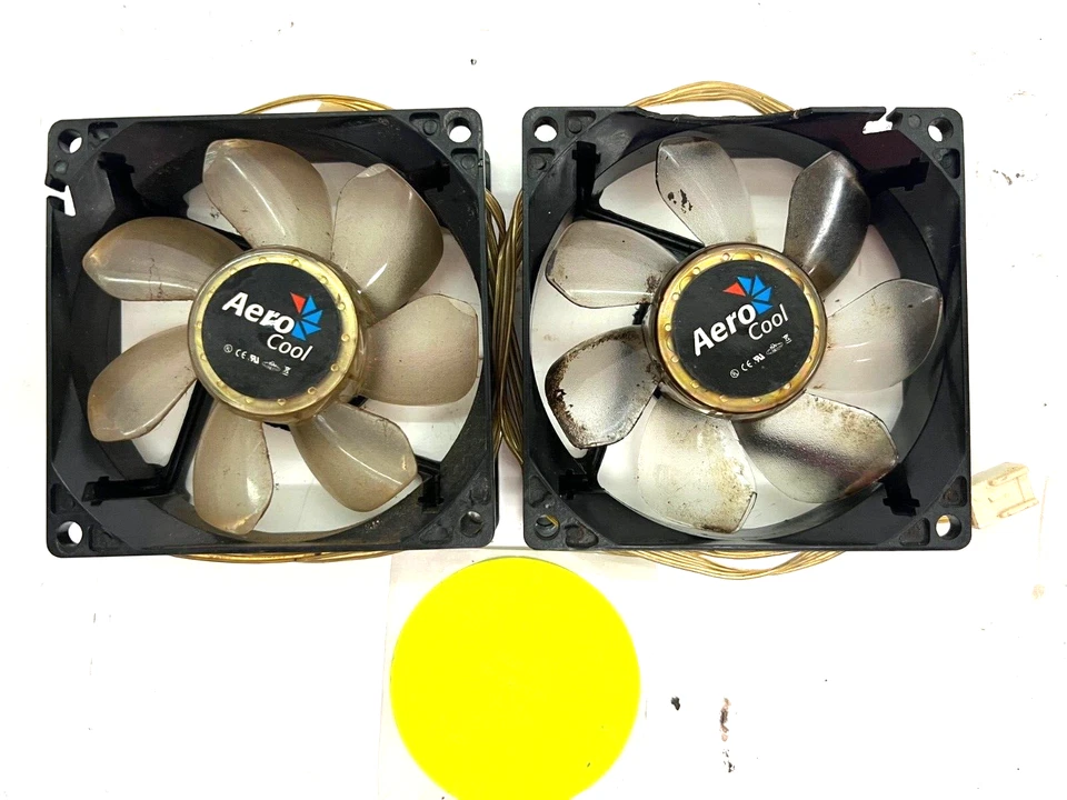 AERO COOL X-FLOW 80MM CASE FANS LOT OF 2 - Image 1 of 4