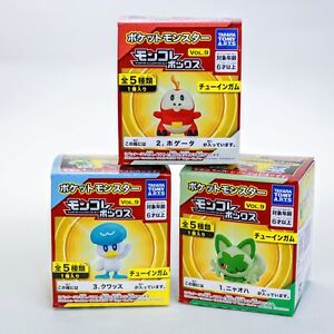 Pokemon Scarlet and Violet Set of 3 Takara Tomy 2" Figures Vol. 9 Moncolle