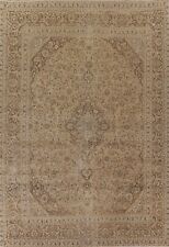 Muted Semi-Antique Traditional Ardakan Area Rug 9'x12' Wool Hand-knotted Carpet