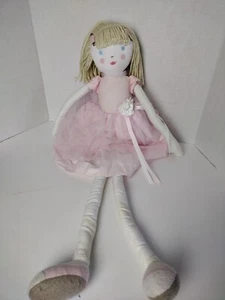 Pottery Barn Kids Rag Doll 30" Plush Ballerina Floppy Tutu Blonde Lovie Lovey - Picture 1 of 7