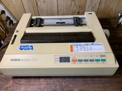 Vintage Brother M-1809 Dot Matrix Printer - For Parts. - Image 1 of 4