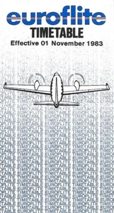 Airline Timetable - Euroflite - 01/11/83 - S - Picture 1 of 1
