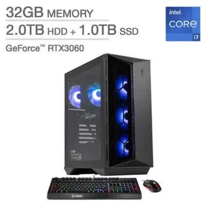 MSI AEGIS R 13TC-445US Gaming PC Intel i7-13700F 32GB 1TB SSD + 2TB HDD RTX 3060 - Bild 1 von 6