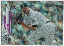 2020 Topps Foilboard #293 Wade Davis 030/264 Colorado Rockies