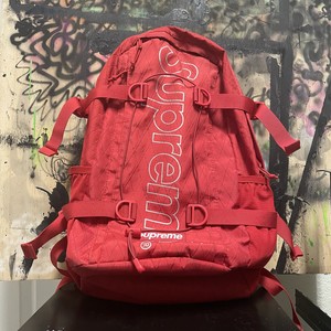 supreme backpack red