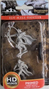 PATHFINDER BATALLAS CORTES PROFUNDOS MINIATURA NUEVO ~ ELFO MACHO LUCHADOR HD - Imagen 1 de 2