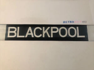 Blackpool - Newcastle 1968 Antique Linen Bus Destination Blind 30" - Picture 1 of 10