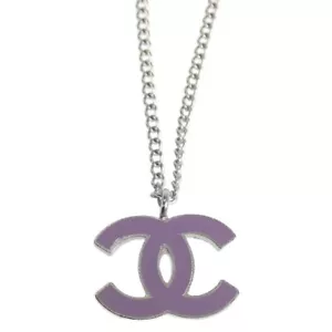 CHANEL Cocomark Necklace GP Purple Woman's TGIS - Picture 1 of 5
