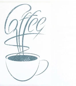 Kaffeetasse Silhouette Aufkleber Clip Art Cricut Basteln SVG-Datei digitaler Download - Bild 1 von 1