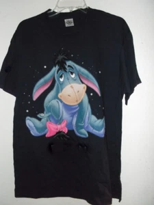 Nueva camiseta juvenil talla L EEYORE cola triste azul marino 100% ALGODÓN PRESHRUNK DISNEY - Imagen 1 de 2