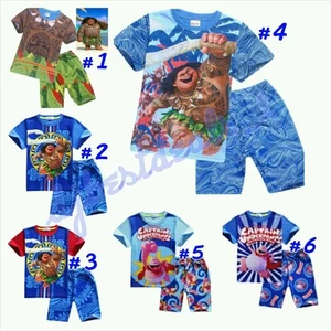 Moana Maui Costume Clothing Casual Boy Set TShirts+Short Pants Outfit Size 4-10 - Picture 1 of 2