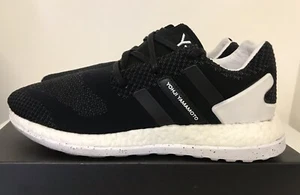 Adidas Y-3 Pure Boost ZG Knit Core Black White Mens Sz 9.5 Yohji Yamamoto AQ5729 - Picture 1 of 12